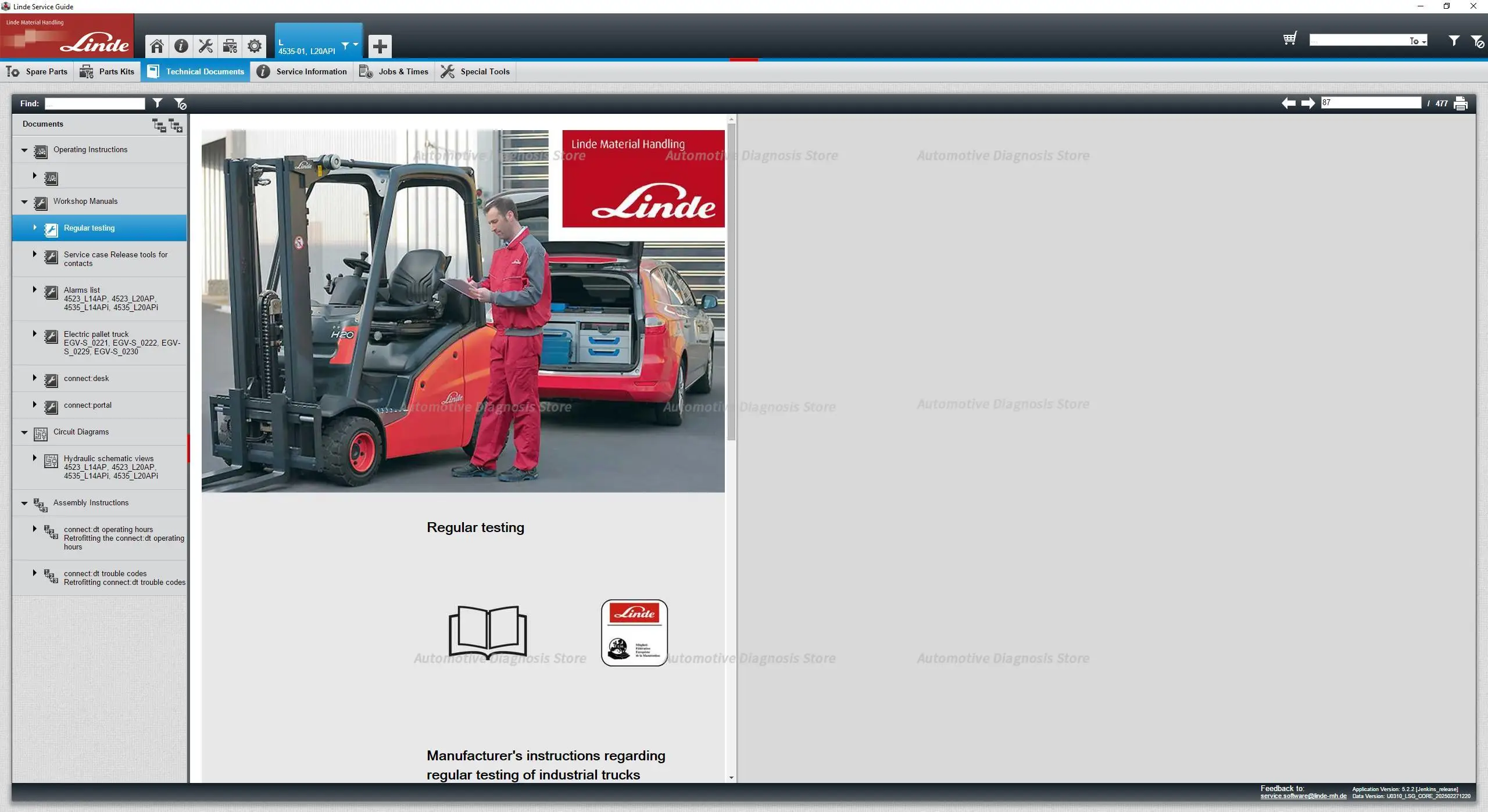  Linde Service Guide 5.2.2 LSG Manuals Update To U0310 [03.2025]