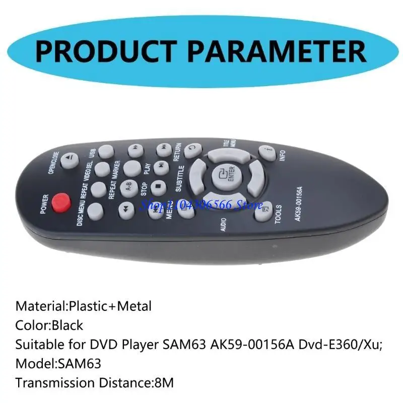 02DD SAM63 Replaced Remote Control for SAM63 AK59-00156A Dvd-E360/Xu Controller