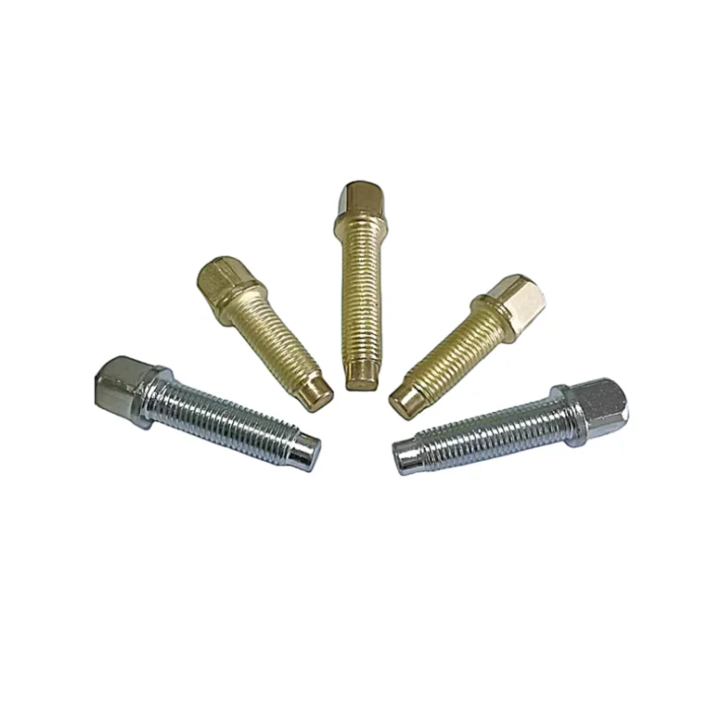 10PCS Lathe square head cutting table bolt and screw 40CR quenching and tempering galvanized copper plated grade 10.9 screw