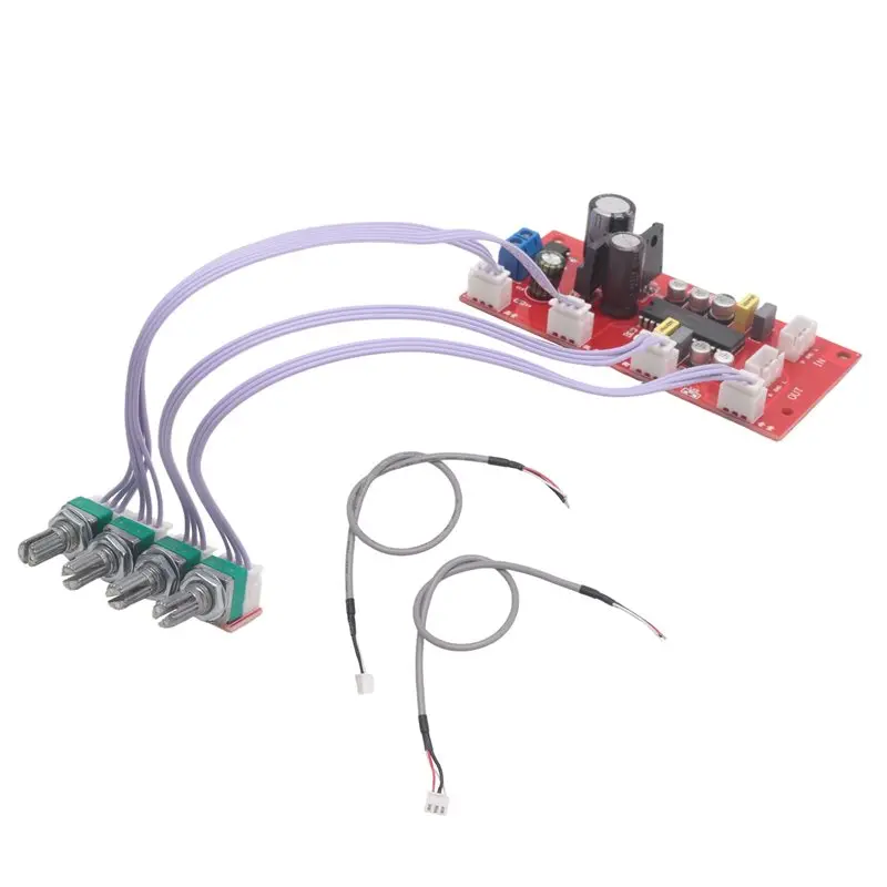 A98Z UPC1892 HIFI Stereo Preamplifier Volume Tone Control, Treble Balance Bass Finished Board Potentiometer Separation
