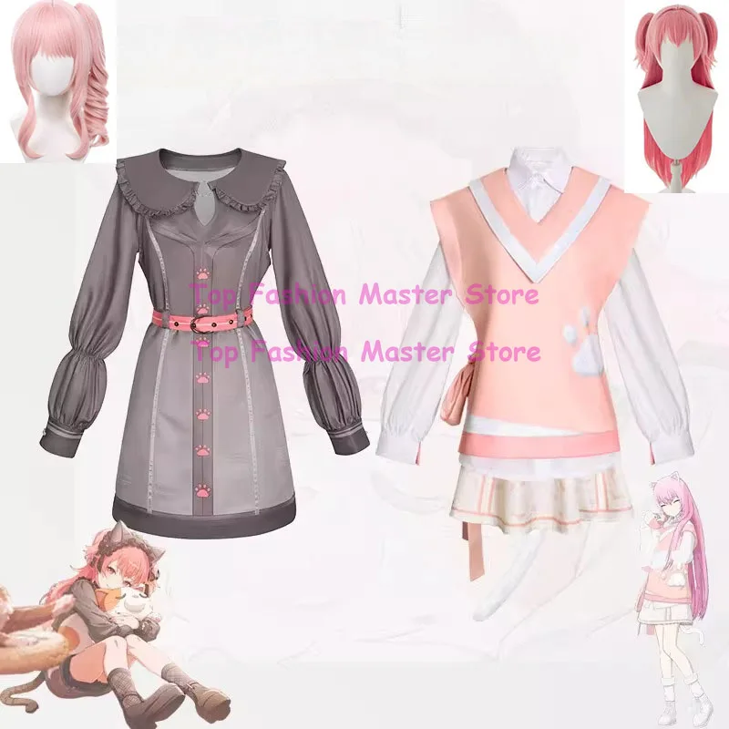 

COLORFUL STAGE PJSK Aoyama Rui Momoi Airi Cat Cosplay Costume Cute Lolita Uniform Women's Halloween Party Outfit