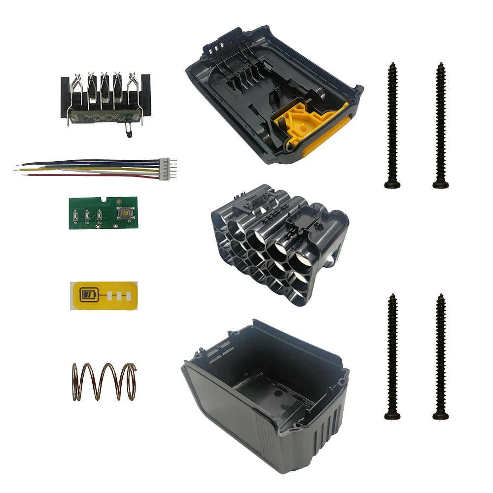 DCB200 15 x18650 batteria agli ioni di litio custodia in plastica PCB protezione di ricarica scatola del circuito per DeWalt 18V 20V DCB203 DCB204