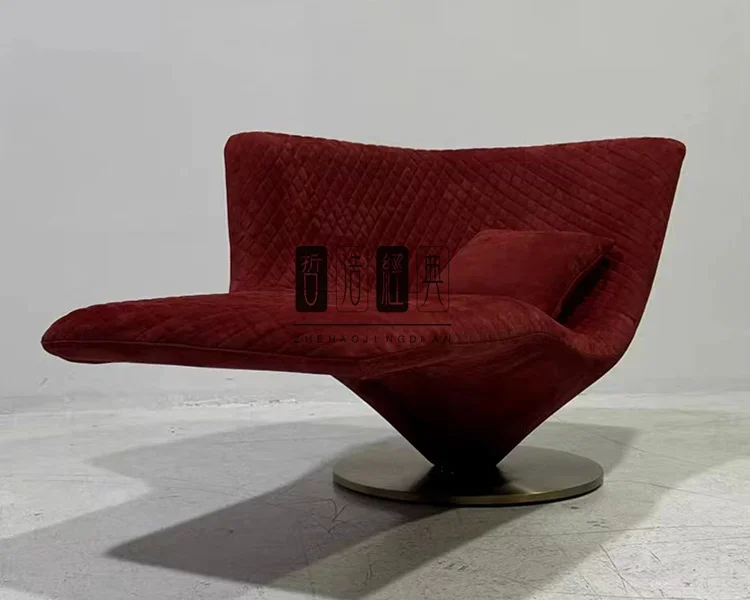 

Simple fiberglass special-shaped geometric art armchair