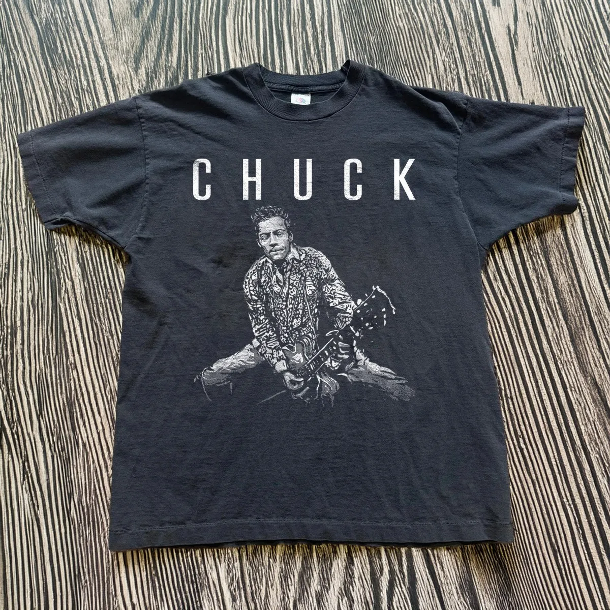 Chuck Berry Rock 'n' roll Unisex Black T-shirt Size S-5XL