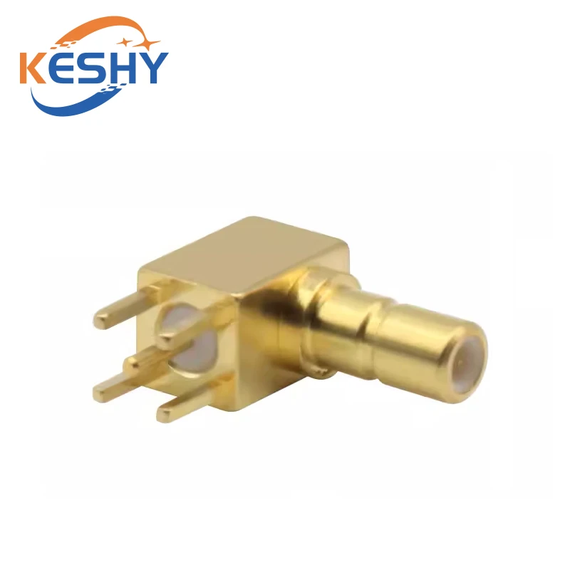 Conector RF de SSMB-JWHD, soporte de antena de SSMB-JWE, conector SMB de codo macho, Panel PCB