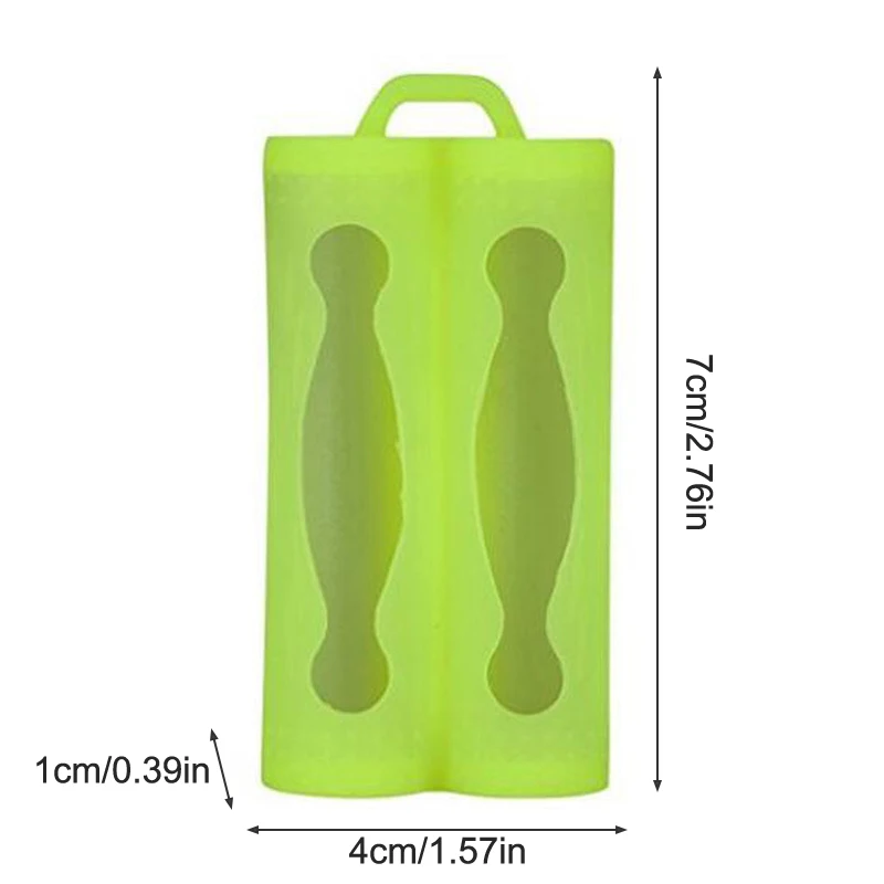 Funda de silicona para batería doble, bolsa protectora para batería 18650, caja de almacenamiento de silicona a prueba de golpes