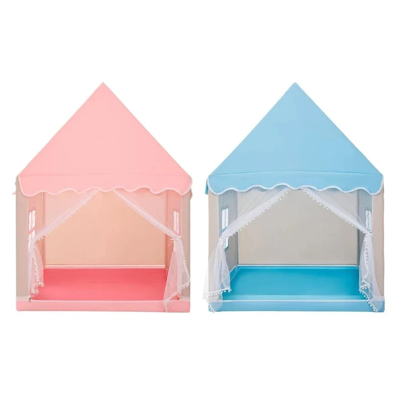 

Princess Castle Tent Kids Playhouse for Indoor & Outdoor Games Stimulate D5QF