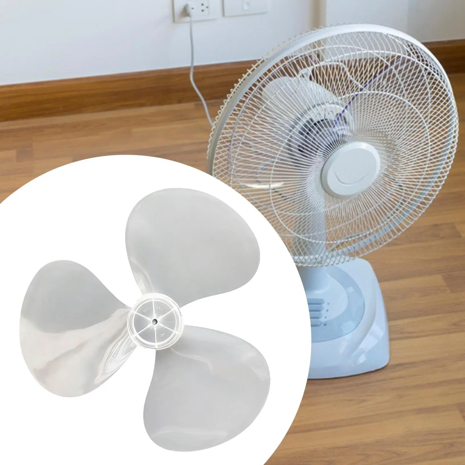 Universal Fan Blade Replacement Plastic Three Blade Home Office Table Fan Accessories Enhanced Cooling for 16 Inch Pedestal Fans