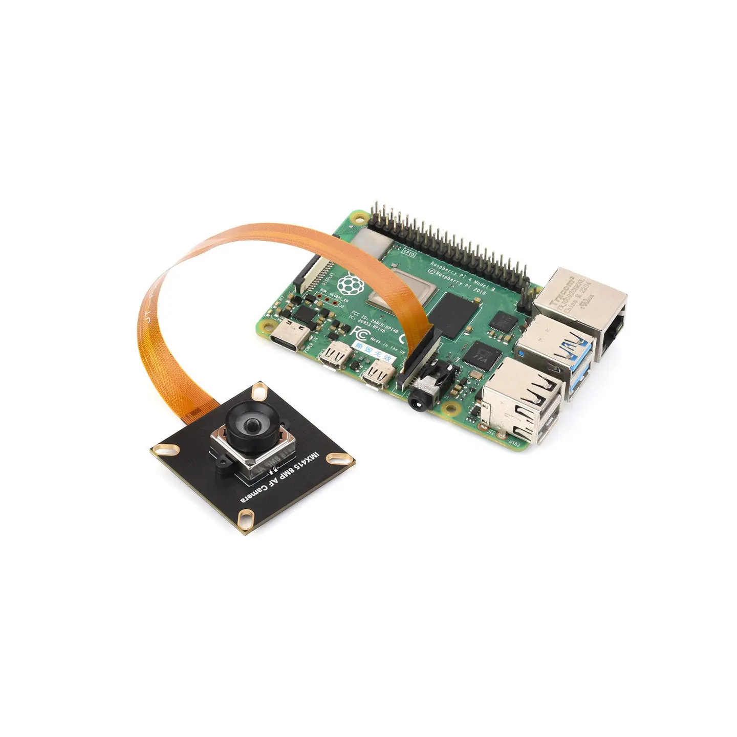 Raspberry Pi 5 IMX415 MIPI Camera, 8MP Auto Focus, 95.5°D Wide Angle, Undistorted
