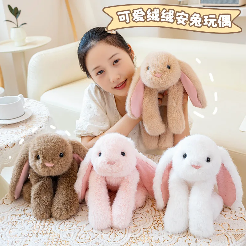 

45cm Cute Puppy Rabbit Doll, Internet Celebrity Plush Toy, Accompanying and Soothing, Hanging Ear Rabbit, Cloth Doll, Gift