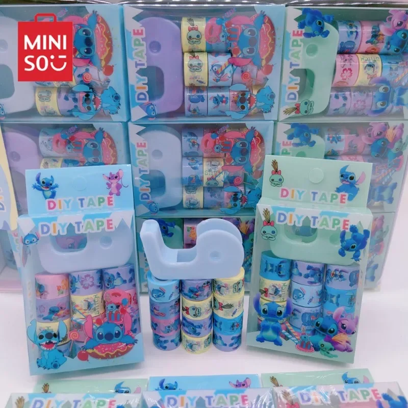 

Stitch Tape High Beauty Kuromi Paper Student DIY Adhesive Bookkeeping Sticker Set Handmade Stickers 12 Rolls Per Box Boy Girl