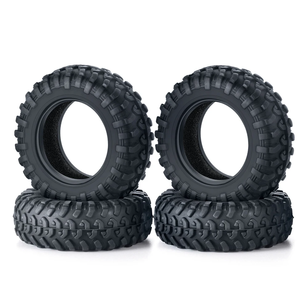 【STOCK】4Pcs Rubber Tires 42X15mm Wheel Tire Tyre for Mini-Z Jimny RC Crawler Car Upgrades Parts