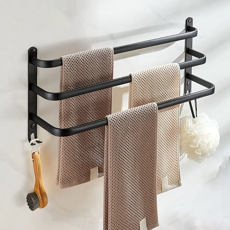 toalheiros-pretos-para-cozinha-e-banheiro-rack-3-fly-enganchado-venda-quente-1pc-60cm