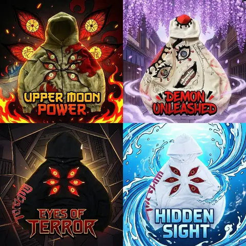 Japon Anime Gotik Kapüşonlu Üst Anime Karakteri Y2K Giyim Göz Alıcı Patchwork Nakış Büyük Beden Kazak Günlük Sweatshirt