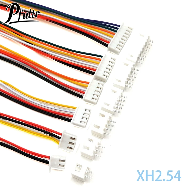 10Sets DIY Accessories XH2.54 2.54mm Wire Cable Connector 2 3 4 PIN Male And Female Plug Straight Pin Socket