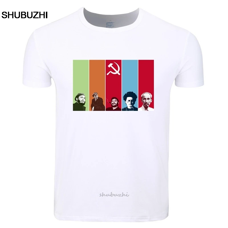 Camiseta comunista con estampado de Cuba Kuba Avana Revolution Fidel Castro Che Guevara, camiseta de manga corta con cuello redondo