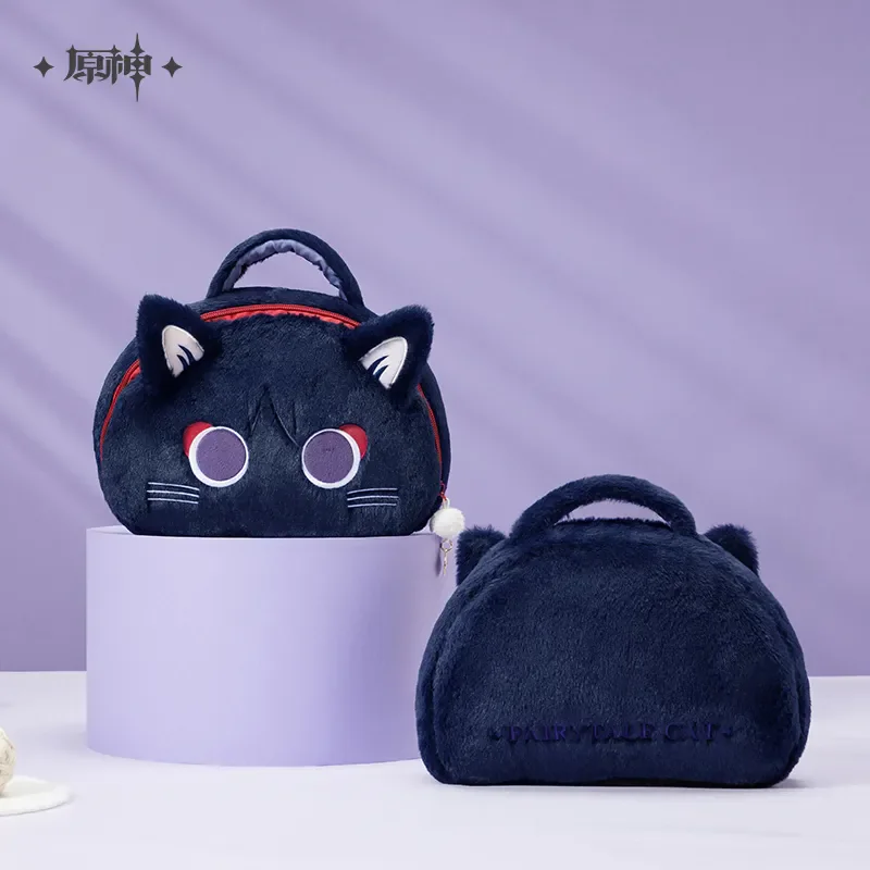 miHoYo Official Wanderer Bag Genshin Impact Wanderer Fairytale Cat Plush Storage Bag Wallet  Anime Backpack Handbag Cosplay Gift