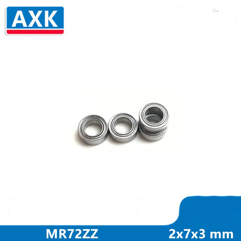 

AXK 10Pcs MR72ZZ ball bearing 2x7x3 mm Deep groove ball bearing Miniature bearing High qualit MR72Z MR72