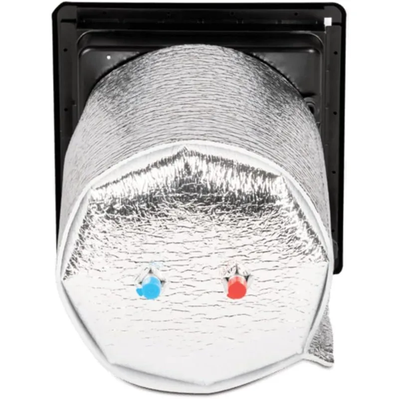 Dometic WH-6GEA RV Gas and Electric Water Heater -12 Volt 6 Gallon Silver Burner-Quick Heating Burner System Indoor Installation