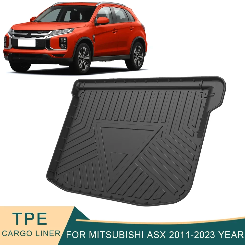 

For Mitsubishi ASX 2011-2023 Auto Car Cargo Liner All-Weather TPE Trunk Mats Waterproof Boot Tray Carpet Interior Accessories