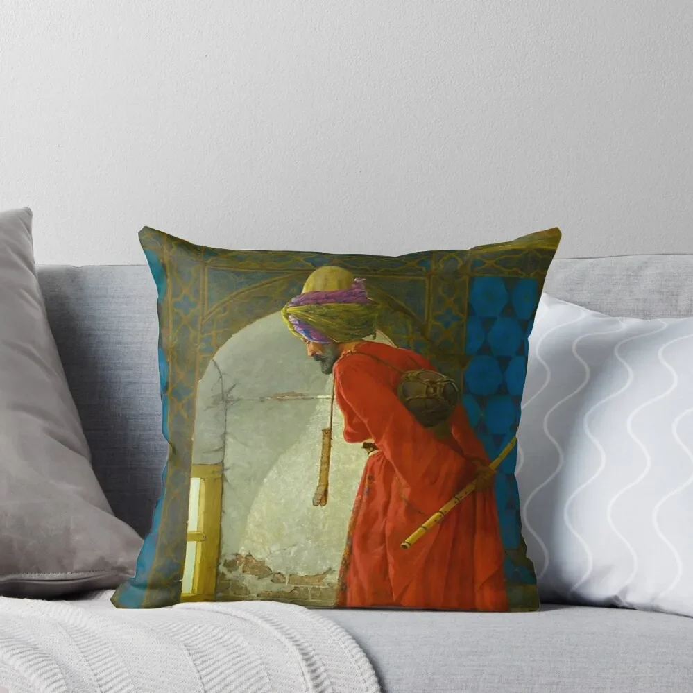 Osman Hamdi Bey The Tortoise Trainer, 1906 Throw Pillow Cushion Cover For Sofa Custom Cushion Photo pillow