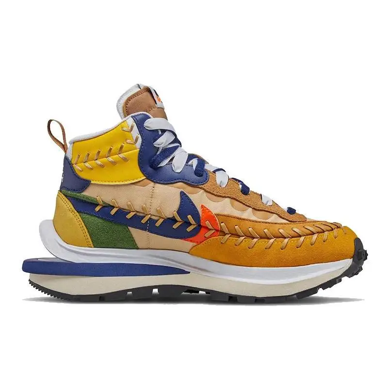 Nike รองเท้าผ้าใบ vaporwaffle Sacai Jean, Gaultier สีงาสีฟ้า DH9186-200