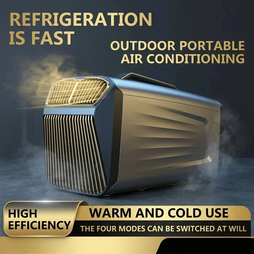 Portable Air Conditioner 5400Btu Mobile AC Unit For RV Truck Tent Camping Outdoors 220V Cooling & Heating Mode