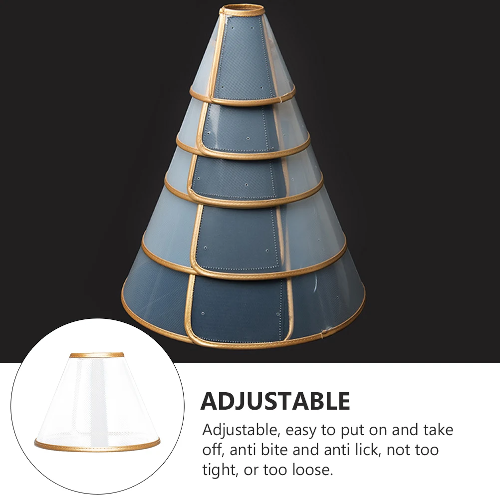 

Pet Recovery Dog Cat Anti bite Scratch Cone Neck Ring Durable PVC PU Adjustable Puppy Recovery Collar Protective Accessories