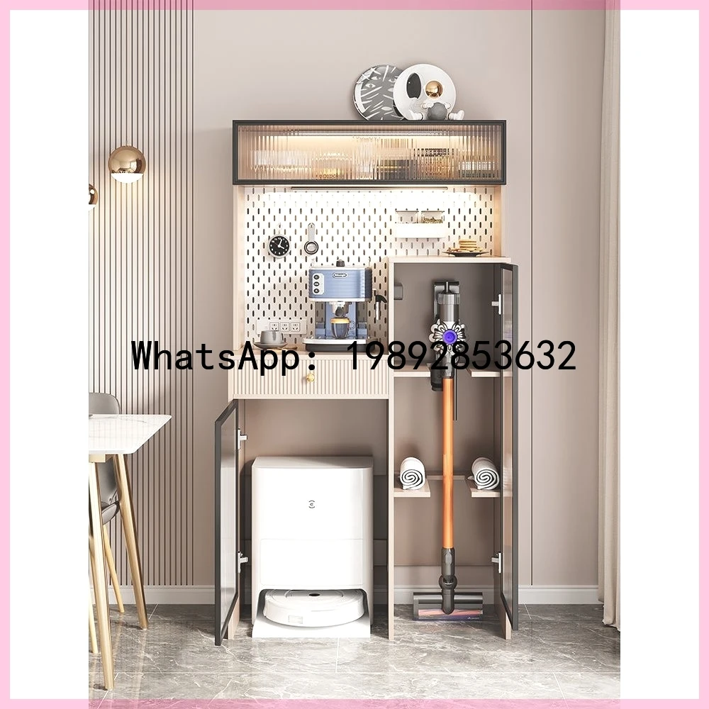 XL Eco-Friendly Sideboard Integrated Wall-Mounted High Cabinet Stone Ecovacs Robot Vacuum Storage Rack