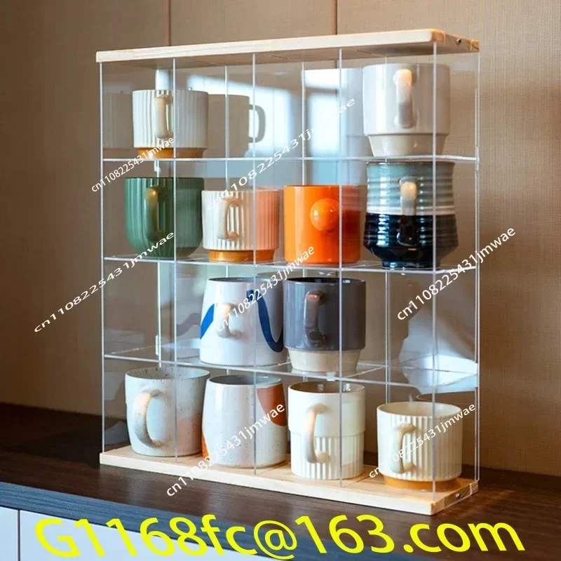 Desktop Storage Box, Cup Storage Cabinet, Tea Set Display Cabinet, Kitchen Water   Rack, Wall Mounted  Rack Part