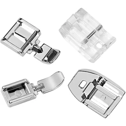 4 PCS/Set Zipper Presser Foot Invisible Zipper Foot For Singer Brother Juki Low Shank Snap-On Sewing Machine Accessories