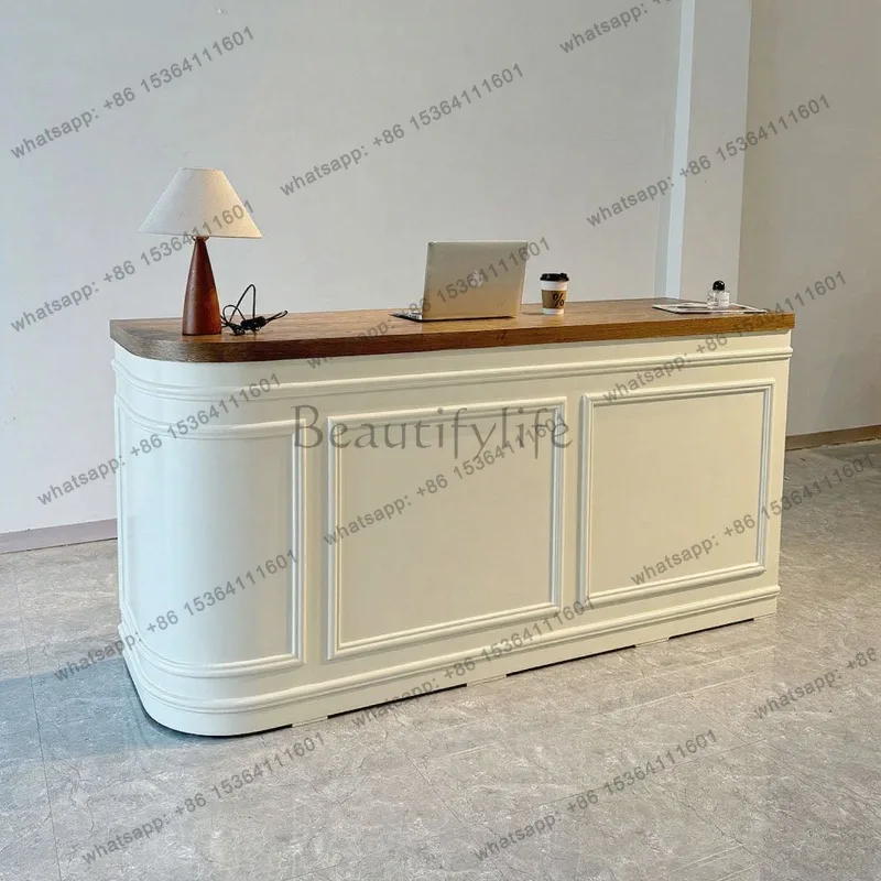 zj.Luxury Workstation Reception Desk  Spacious Reception Counter Conference Modern Mostrador Recepcion Front Desk Furniture