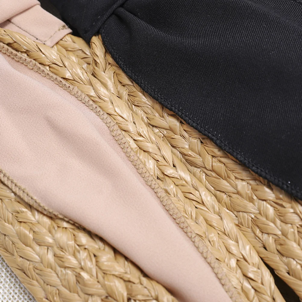 

Korean Style Simple Wide Pressing Band Elegant Cross Knot Design All-Match Hair Accessories For Women Lightweight Raffia Hair