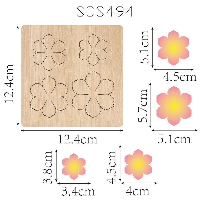 

SCS494 Деревянный нож для резки цветов, используемый с машиной