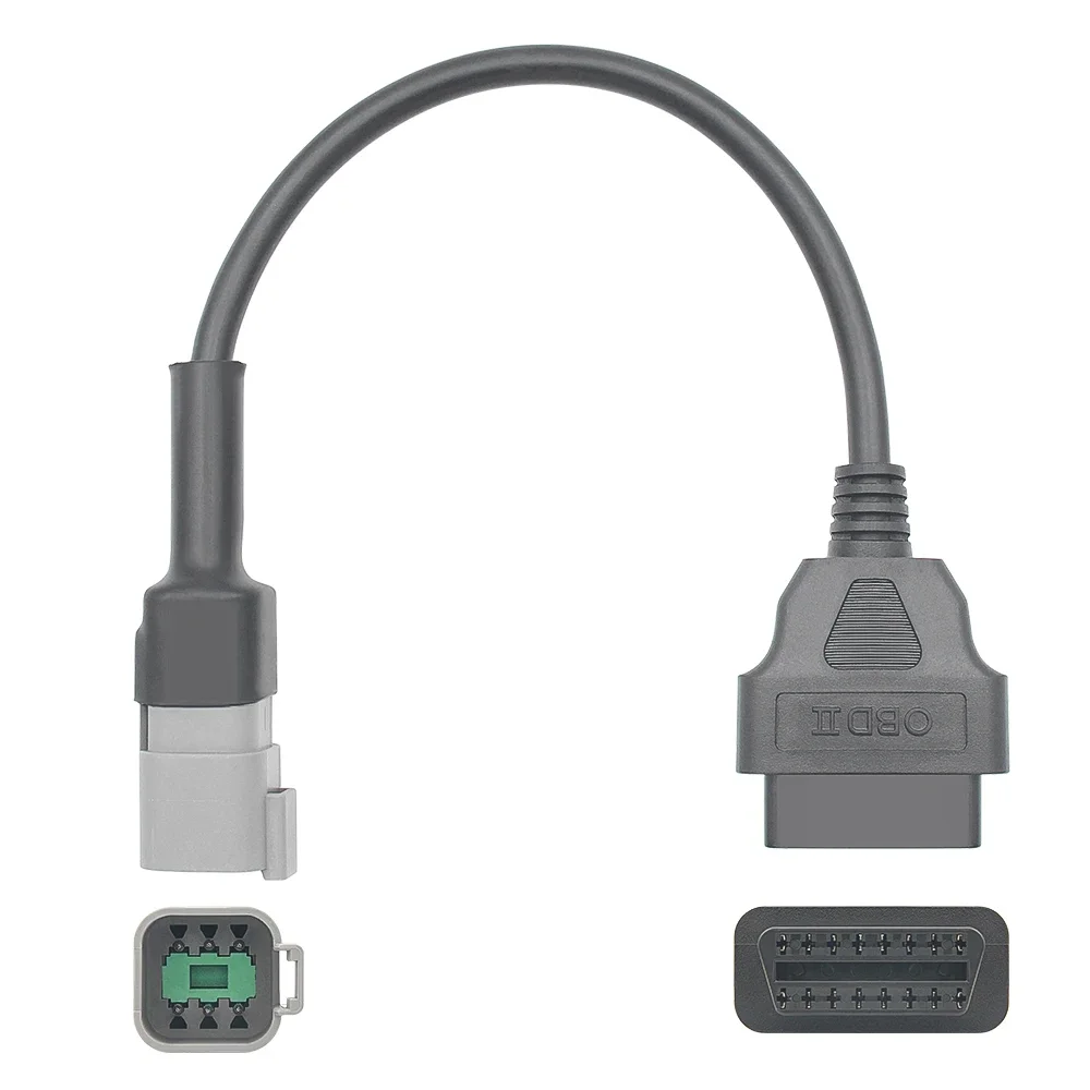 For BRB For Bombardier 6Pin Cable MOTO ATV/UTV Motorcycle Cable OBD2 16PIN Extension Adapter Fault Code Diagnostic Connect Cable