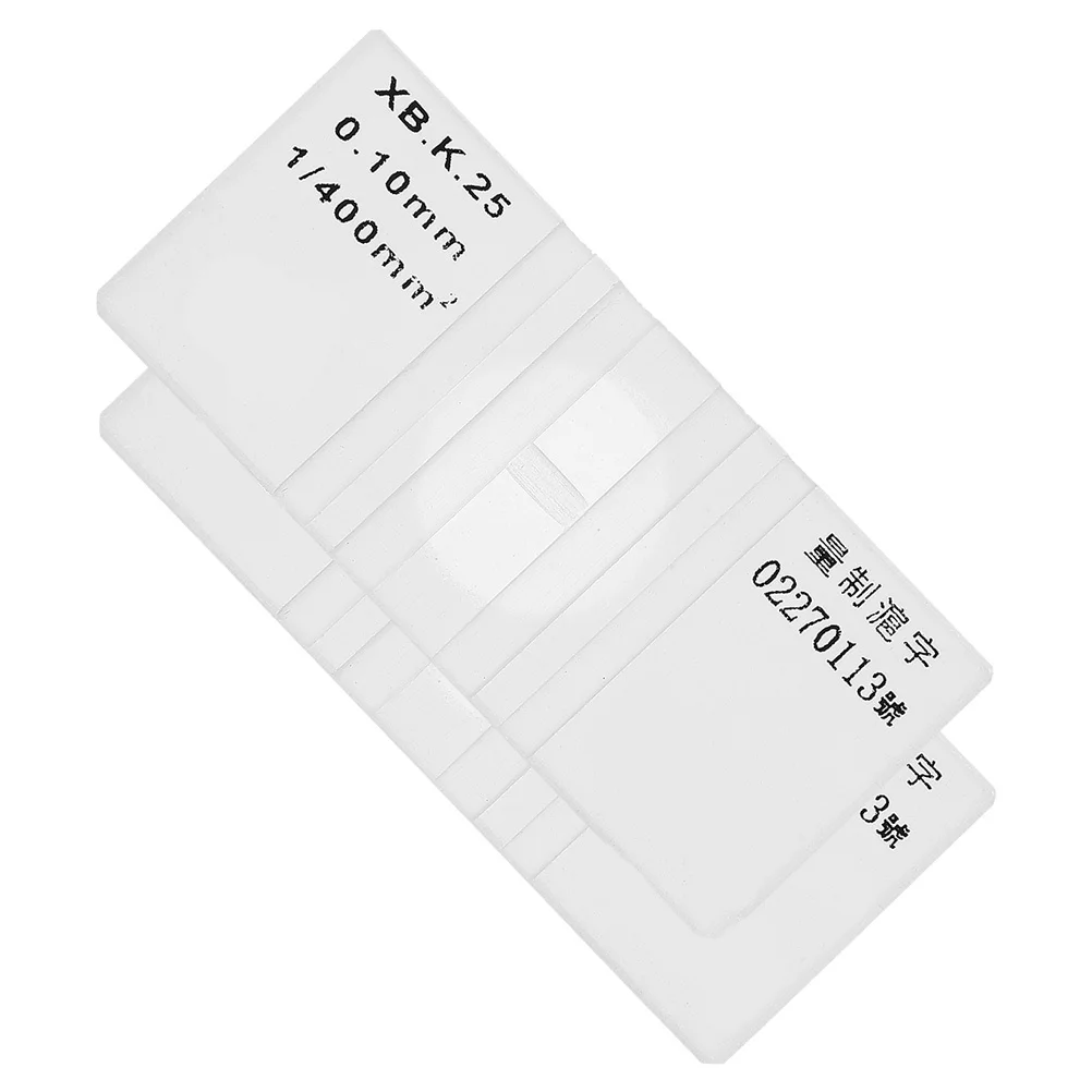 

2 Pcs Hemocytometer Cell Count Glass Counting Chamber Slide Small Board Convenient