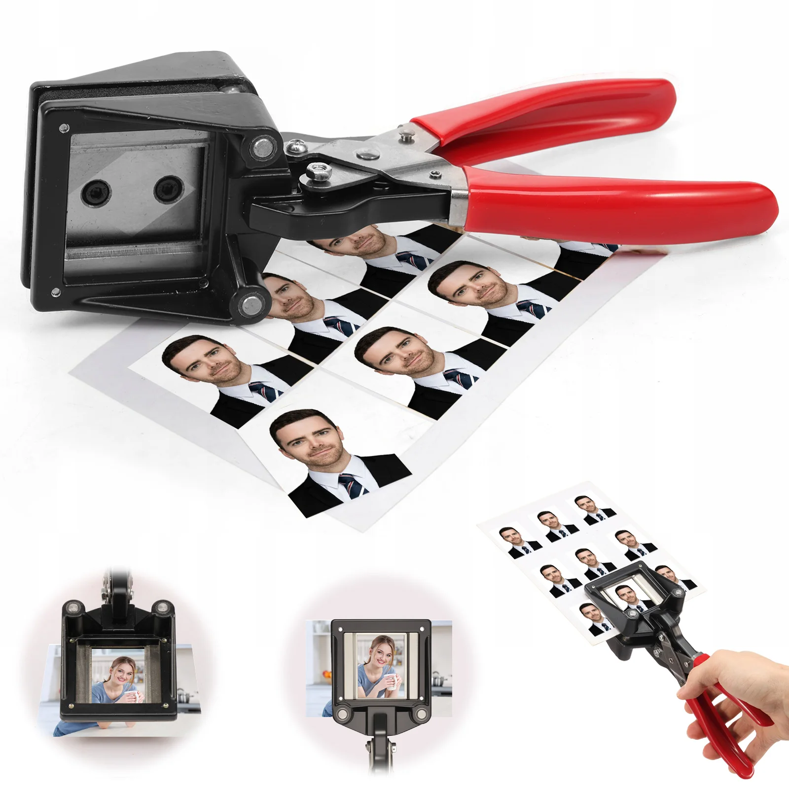 Handheld Passport Photo Cutter for Business Card Plastic and Metal Picture Cutter for Photography Studio Home and Office Use