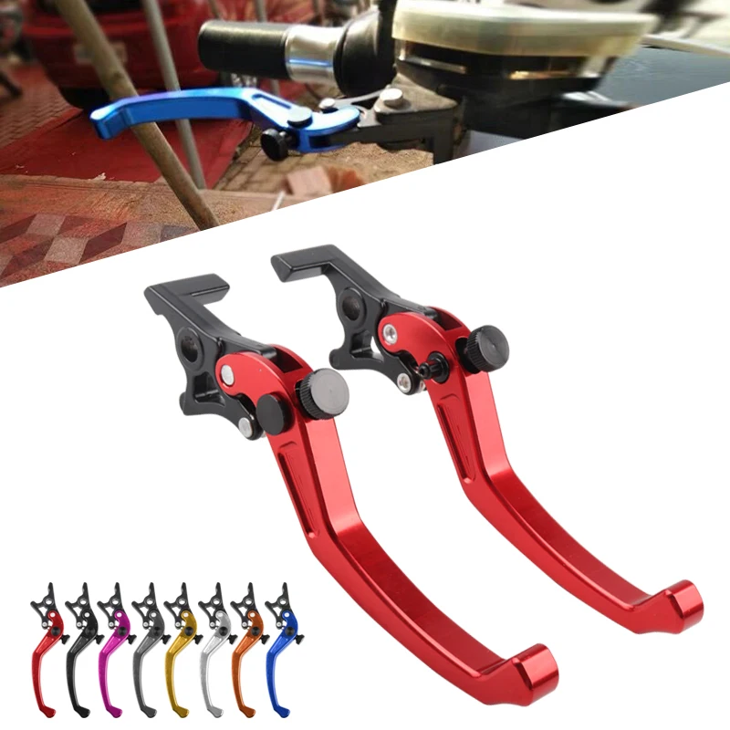 Universal Electric Bike Motorcycle Scooter Double Disc Brake Handle Lever Adjustable Double Disc Brake Lever