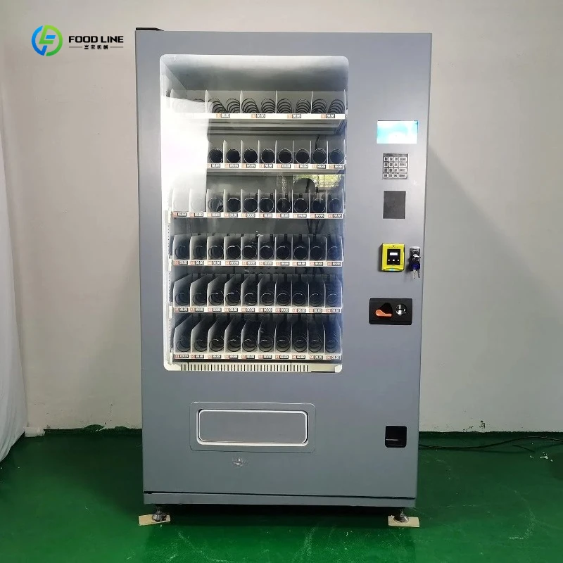 Coin Operated Controled Keyboard Snack and Drink Vending Machine Beverage Vending Machine FL Customized