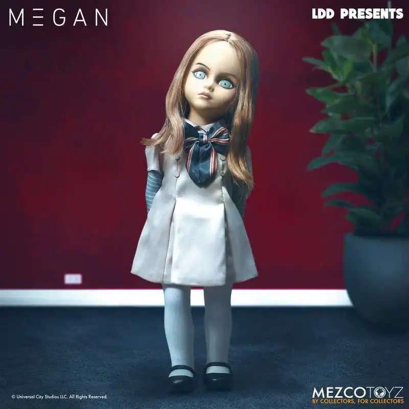 

New In Stock Mezco 10-Inch Living Dead Doll Series M3gan Figurine Megan Action Figure Model Doll Room Ornament Collection Toys