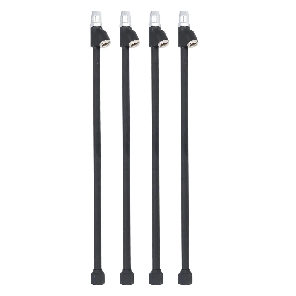4PCS 1/4in FNPT Tire Inflation Chuck Heavy Duty 2-Way Connect Extended Reach Air Chuck Straight Foot Air Chuck For Truck