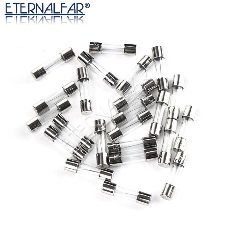 Glass Tube Fuse 5*20MM 0.1A 0.2A 0.5A 0.8A 1A  2A  2.5A  3A  4A 5A 6.3A 7A 8A 10A 12A 15A 20A 30A F2AL250V Fast Quick Blow Fuses