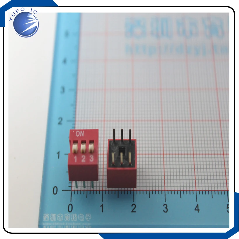 10PCS/LOT  3P  toggle DIP switch DIP switch 3 encoding 2.54mm pitch