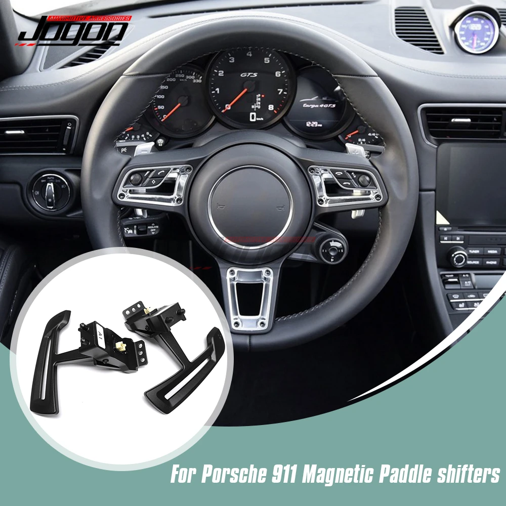 Aluminum Magnetic Steering Wheel Shift Paddle Cover Extension For Porsche GT3 RS GT2 RS 991.2 Cayenne GTS 958.2 Boxster S 982