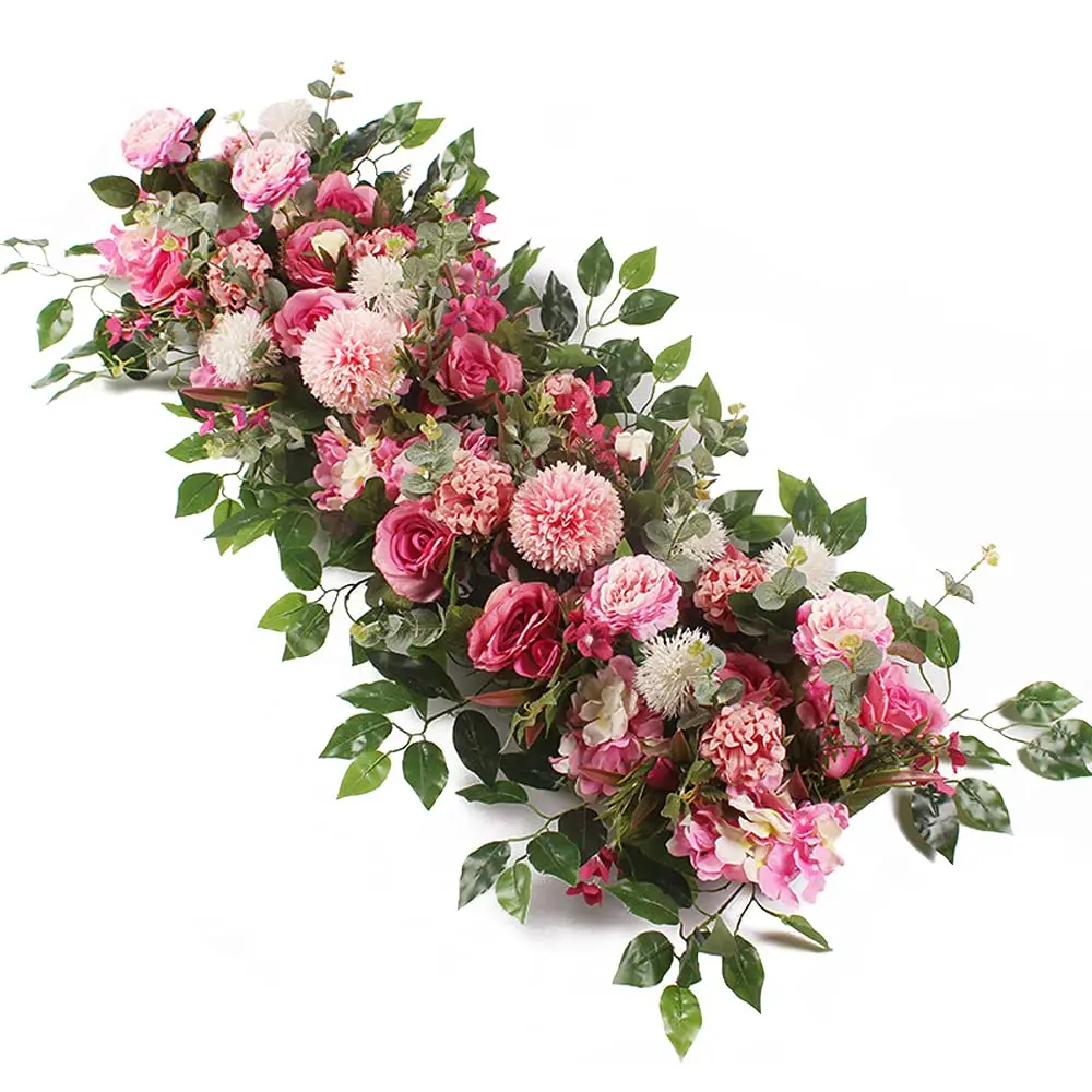 

Wedding Flower Row Wall Arrangement Supplies Decor for Party Wedding Arch Backdrop Road Cited Flower Rose Peony Hydrangea