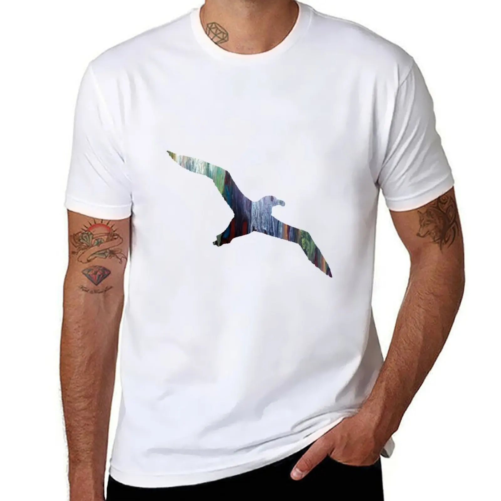 

t silhouette T-Shirt cotton t for 100% tshirt cotton high man slim man quality shirt shirts fit Albatross