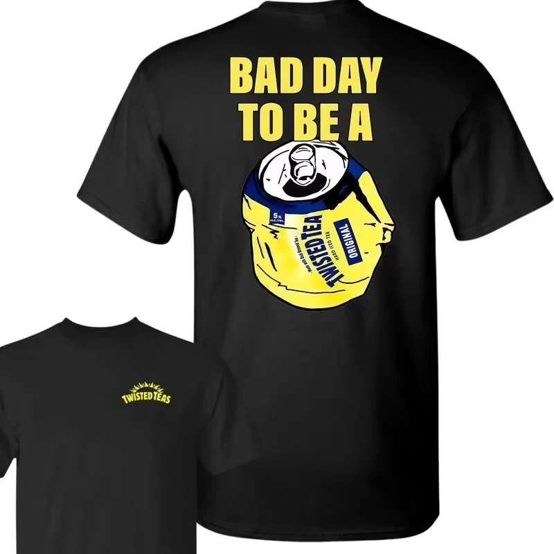 

Summer T-shirts for men and women have a bad day A twisted tea T-shirt a high-end luxury item is the top Y2k for men and women