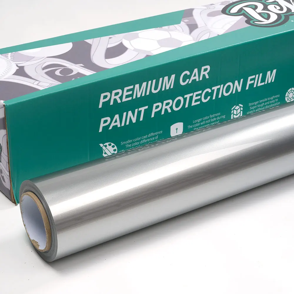 Hight Quality 1.52X17M Air Bubble Free Stretchable GT Silver Wraps Sticker Car Wrapping Film