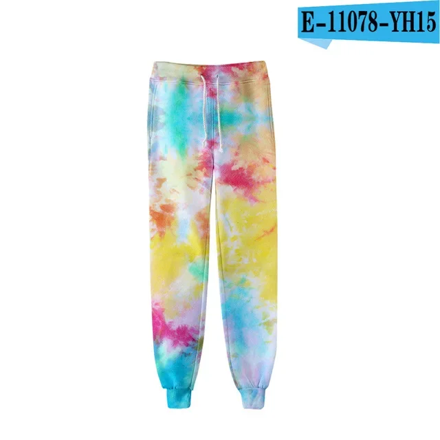 Herren-Jogginghose in Blau mit Swirl-Tie-Dye-Muster, Kordelzug, elastische Bündchen, lockere Passform, lässiger Streetwear-Look, ideal für Sport und den Alltag. – Detail 14