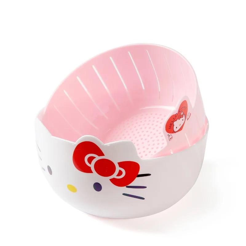 2026 Newkitty Fruit Tray Vegetable Basket  Household Use Double Kitchen Storage Basketful Convenient Fruit Dish Kitchen Supplies